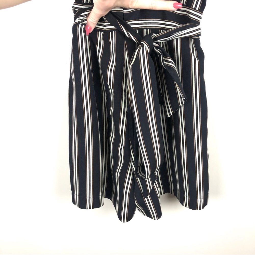 ANTHRO Moon River Cusco Black Striped Romper - Picture 7 of 8